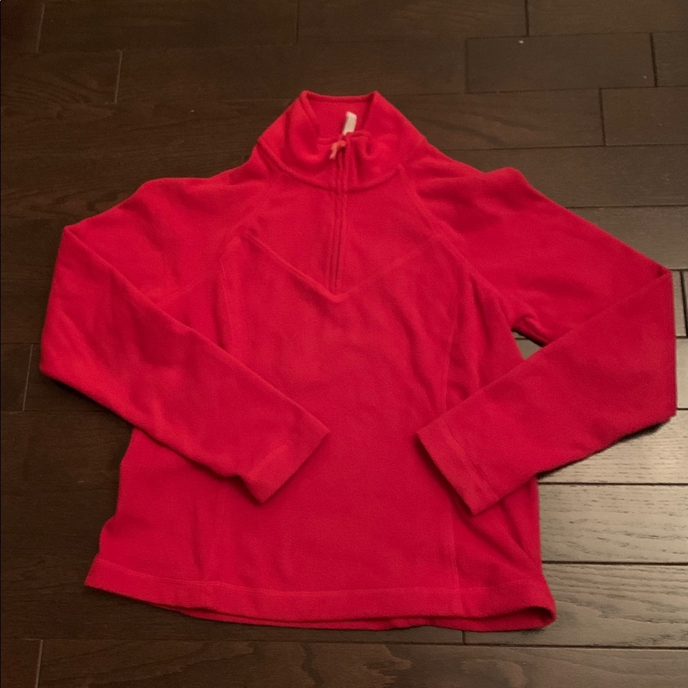 Old Navy Y2K Quarter Zip Fleece Pullover Lightweight Comfy Cozy Holidays Size M